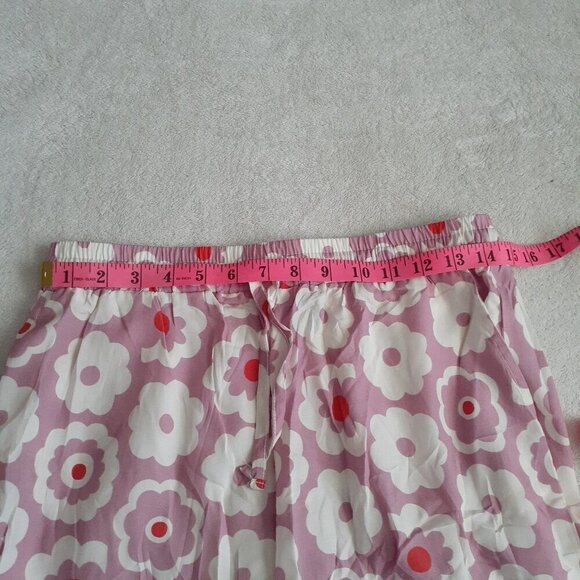 Maison Me Maisonette Women's M Purple Retro Floral Bamboo Viscose Cabana Shorts - Picture 9 of 15